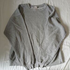 Hanes EcoSmart Gray Pullover Sweater Large